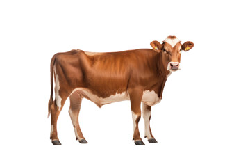 A cow isolated on transparent background.