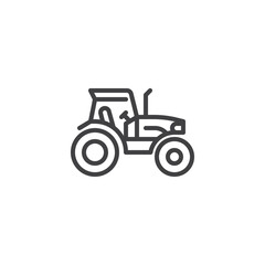 Tractor line icon