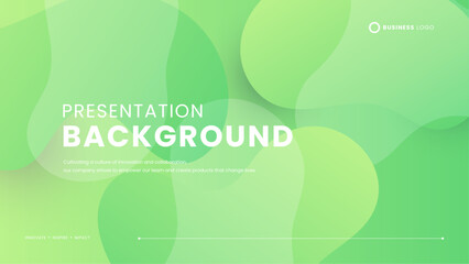 Green vector modern and simple background with shapes