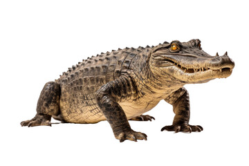 Obraz premium A crocodile isolated on transparent background