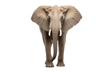 Obraz premium A elephant isolated on transparent background.