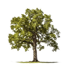 Plane tree isolated on white transparent background, PNG