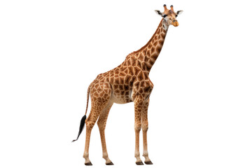 Fototapety  A giraffe isolated on transparent background.