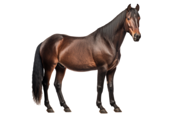 A horse isolated on transparent background.