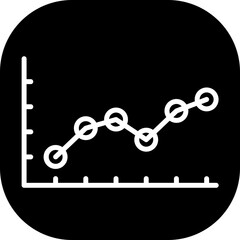 Indicators key performance indicator icon with black filled line outline style. graph, performance, indicator, chart, business, analysis, progress. Vector Illustration