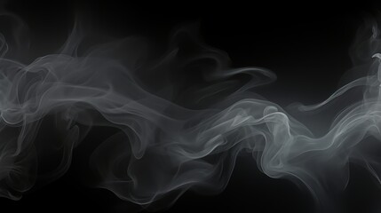 Obraz premium White fog or smoke on dark copy space background.