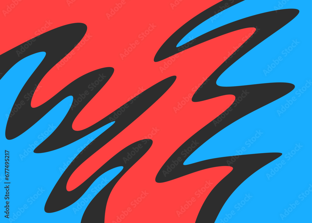 Poster abstract background with wavy lines pattern