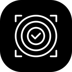Goal key performance indicator icon with black filled line outline style. goal, success, concept, symbol, target, business, objective. Vector Illustration