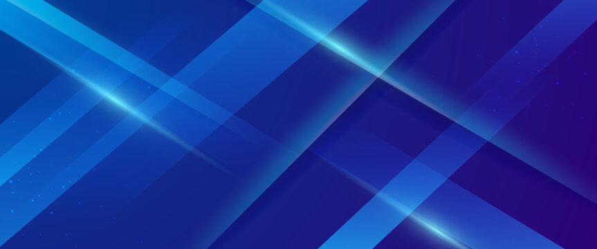 Blue vector abstract background with simple geometric shapes