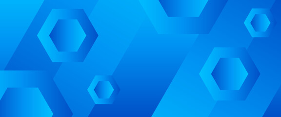 Blue minimal geometric shape abstract background