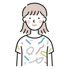 人物（女性・笑顔）