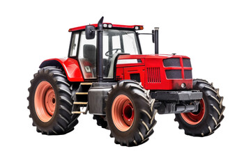 A tractor isolated on transparent background.