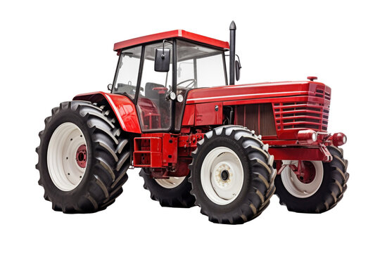 A tractor isolated on transparent background.