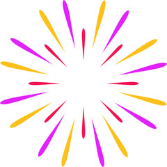 Obraz premium Colorful Festive Firework