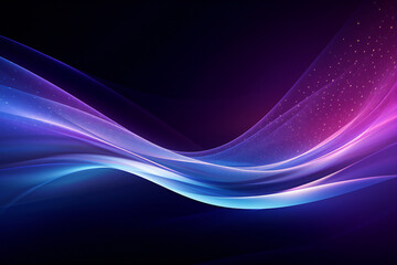 Purple cool wave background material, Generative AI	