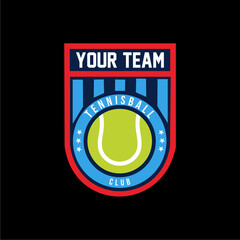 Tennis logo icon design, sports badge template. Vector illustration
