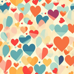 Romantic Bliss Heart Collage Valentine Wrapping Paper for Love