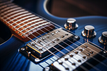 Fototapeta na wymiar Seven strings electric guitar