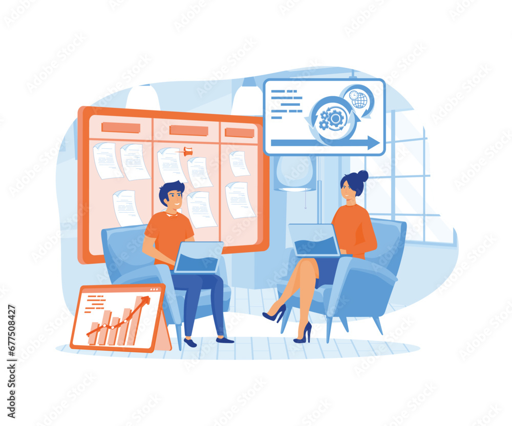 Poster scrum framework software development methodology process diagram labeled agile software development 