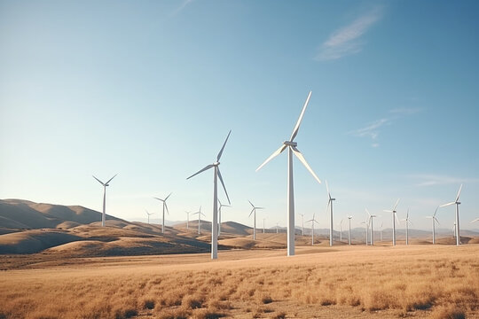 Wind turbines, Alternative energy concept