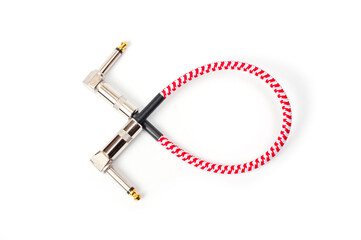 Jack cord for guitar and connection of various musical devices, pedals, amplifier and so on.