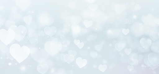 Shape of Hearts Bokeh Background