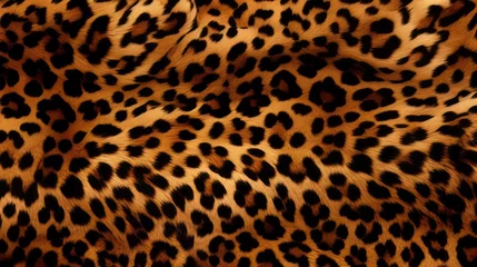 Fotobehang Leopard pattern, background © leriostereo
