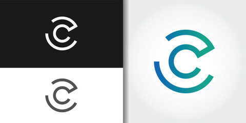 letter c logo set
