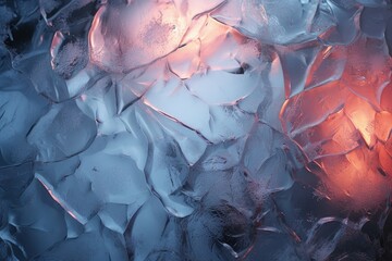 Frozen Abstracts: Seek out abstract shapes and patterns in ice formations, frost, or frozen puddles. - Generative AI