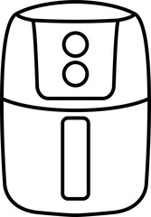 cooking air fryer appliance icon for graphic design, logo, website, social media, mobile app, UI illustration
