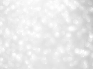 Grey Bokeh Background White Light Glow Blur Mockup Card Party Celebrate Abstract Texture Effect Blurry Dreamy Template Holiday Round Flare Shine Glow Particle Soft Gray Backdrop Sparkle Circle Display