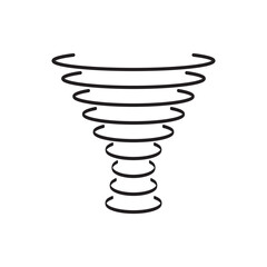 tornado icon vector