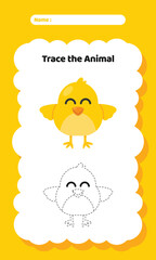 Writing Exercise Practice Worksheet for Kids