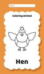 Coloring Exercise Practice Worksheet for Kids