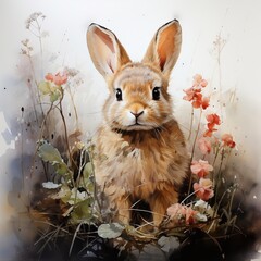 Osterhase im Frühling, made by AI