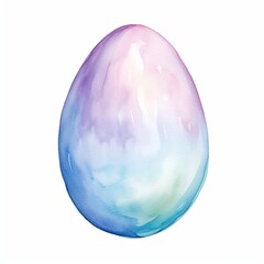 Osterei in zarten Aquarellfarben, made by AI