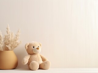 Mock up poster frame in children room,kids room,nursery mockup