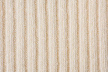 white knit fabric texture as background
