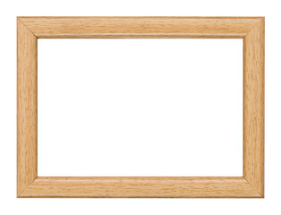 Obraz premium wooden picture frame isolated