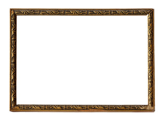 Naklejka premium antique golden photo frame