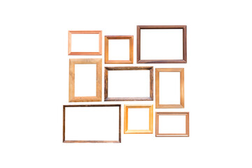 vintage frames isolated on white background