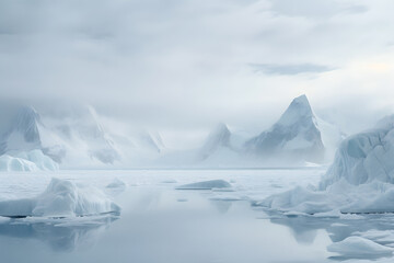 Fototapeta na wymiar Magische Eislandschaft: Ein Winterwunderland