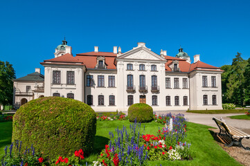 Fototapeta na wymiar Zamoyski Palace in Kozlowka, Lublin Voivodeship, Poland