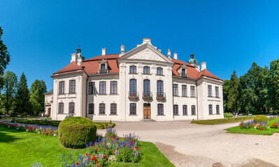 Fototapeta na wymiar Zamoyski Palace in Kozlowka, Lublin Voivodeship, Poland