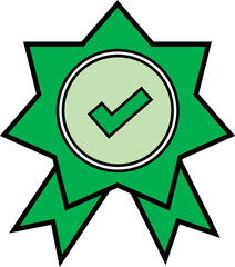 quality icon , quality assurance icon ,green icon certification, good