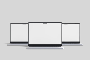 Laptop 14 inc blank mockup