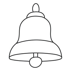 Illustration of hand drawn bell