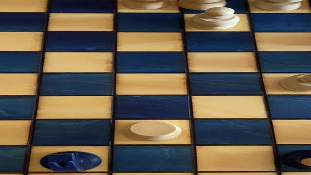 move move on a chess board in blue colors

