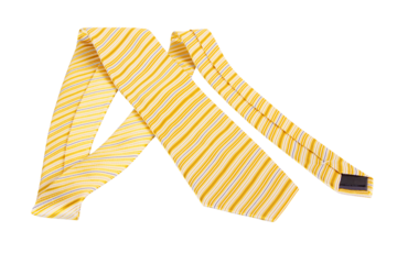 Untied neck tie isolated on transparent background. Necktie png