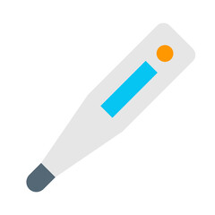 衛生、体温計を表すカラースタイルのアイコン